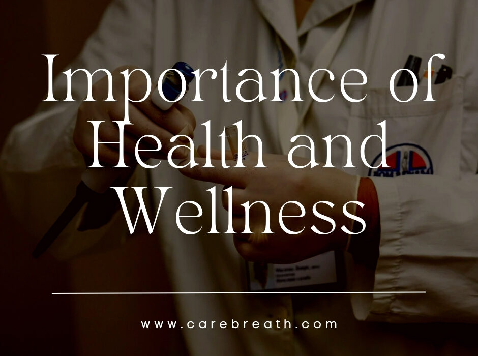 Importance of Health and Wellness